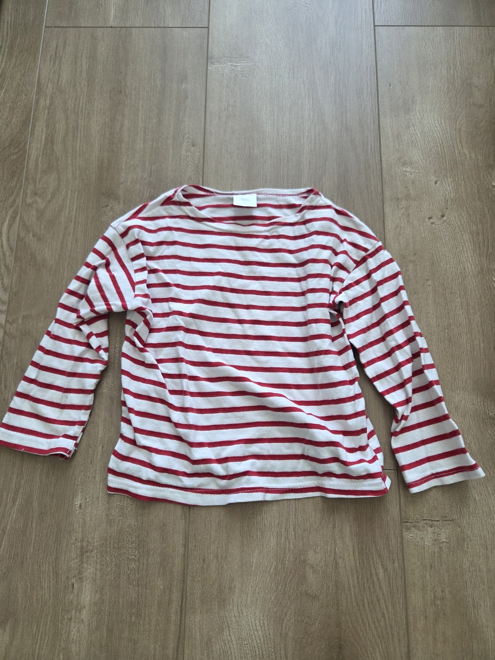 Striped Boatneck Top - Red and White